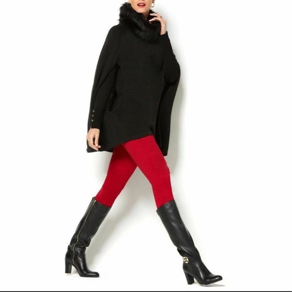 IMAN Gray Platinum Luxe Touch of Cashmere Cape/Poncho - Picture 3 of 11